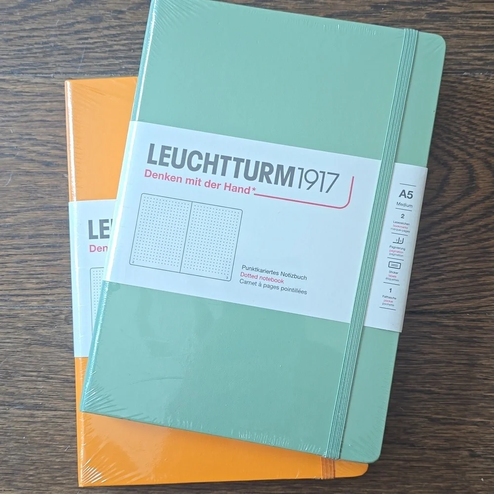 ❤️BUY 5 GET 3 FREE  Leuchtturm1917 Notebook Medium (A5), Hardcover, Lobster